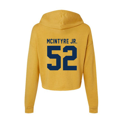 West Virginia - NCAA Football : Corey McIntyre Jr. - Women's Crop Fleece Hoodie-1