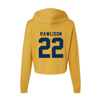 West Virginia - NCAA Football : Jaire Rawlison - Women's Crop Fleece Hoodie-1