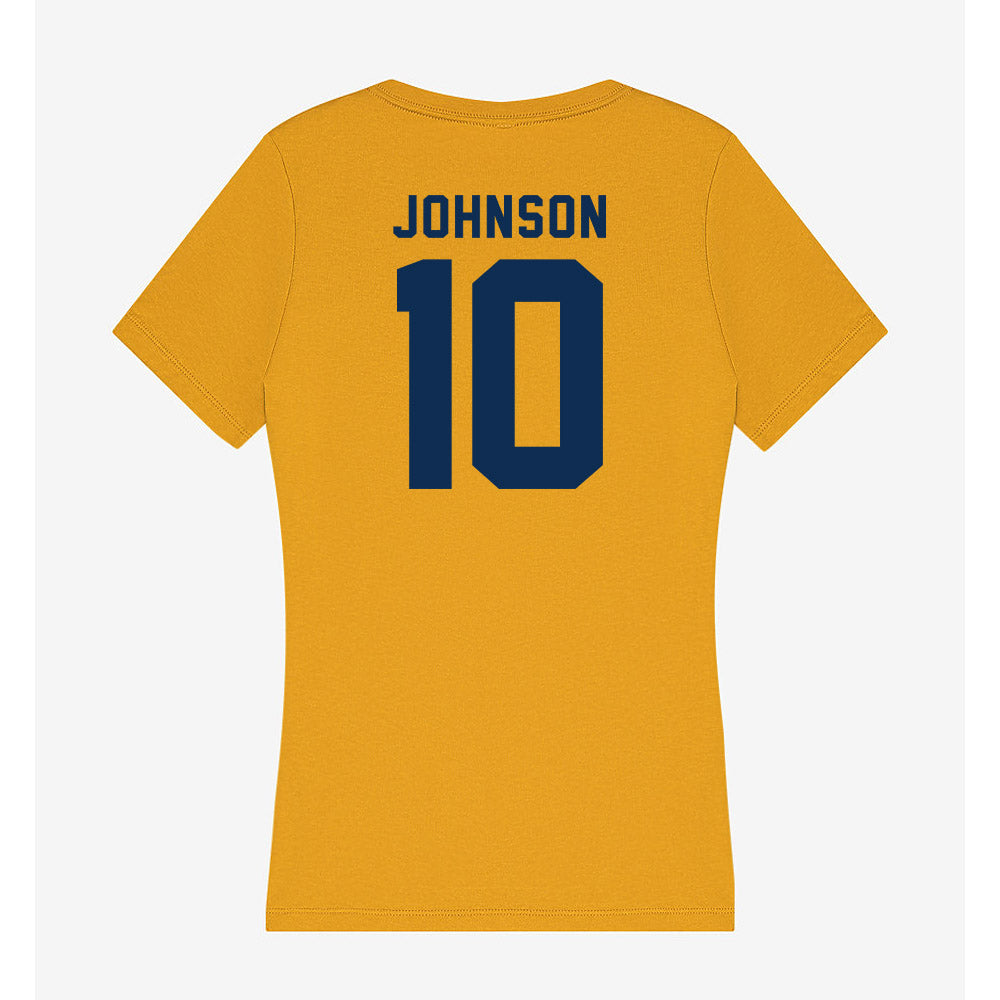 West Virginia - NCAA Football : Jeremiah Johnson - Women's V-Neck T-Shirt-1
