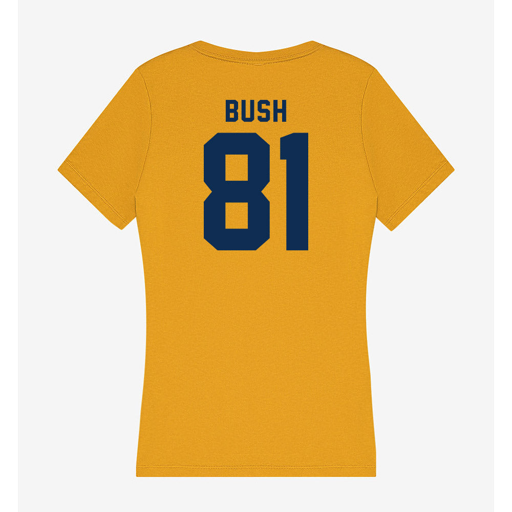 West Virginia - NCAA Football : Kade Bush - Women's V-Neck T-Shirt-1