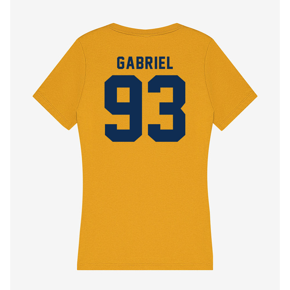 West Virginia - NCAA Football : Nate Gabriel - Women's V-Neck T-Shirt-1