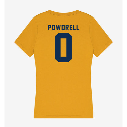 West Virginia - NCAA Football : Andrew Powdrell - Women's V-Neck T-Shirt-1