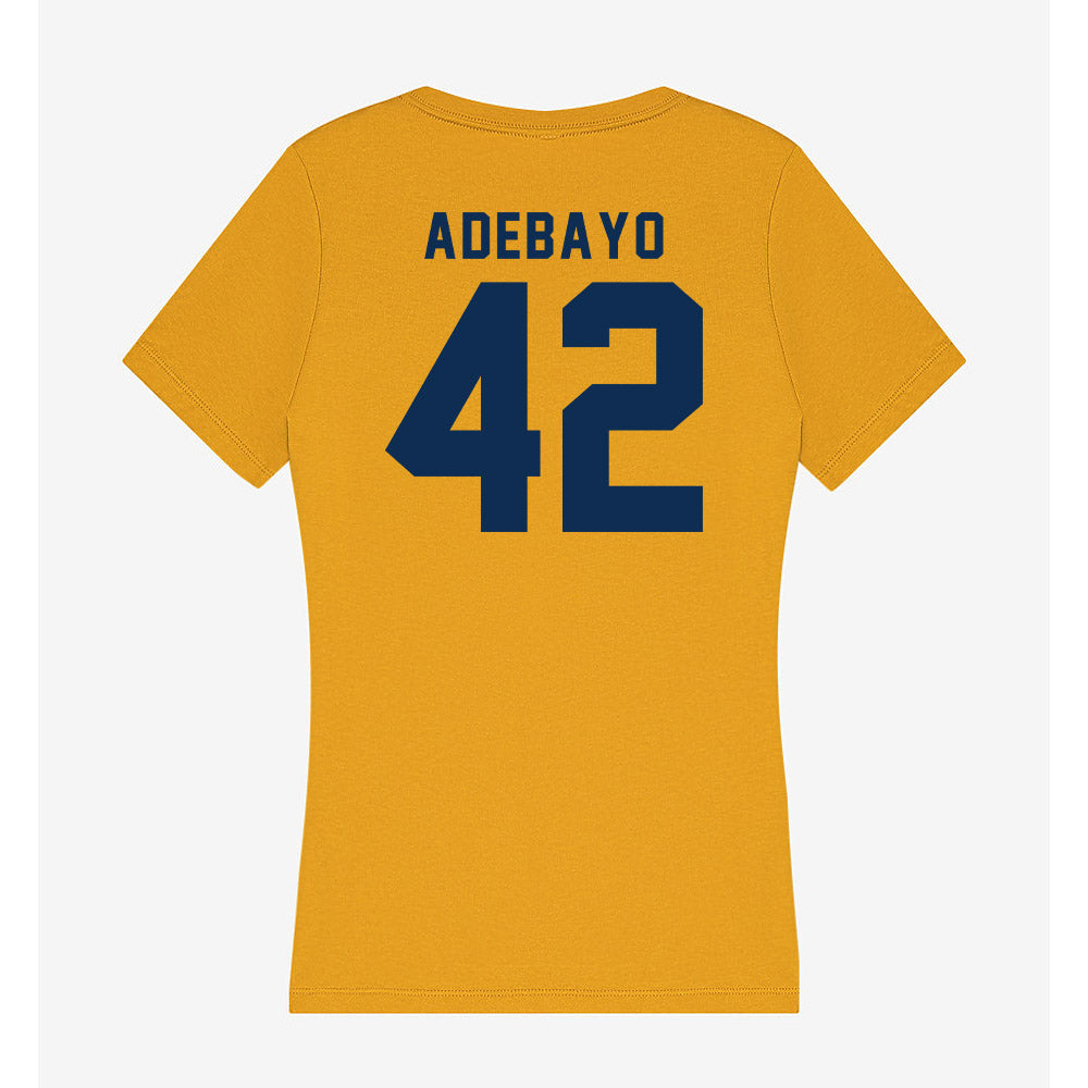 West Virginia - NCAA Football : Alex Adebayo - Women's V-Neck T-Shirt-1