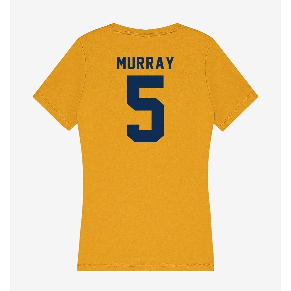 West Virginia - NCAA Women's Basketball : Chante Murray - Women's V-Neck T-Shirt-1