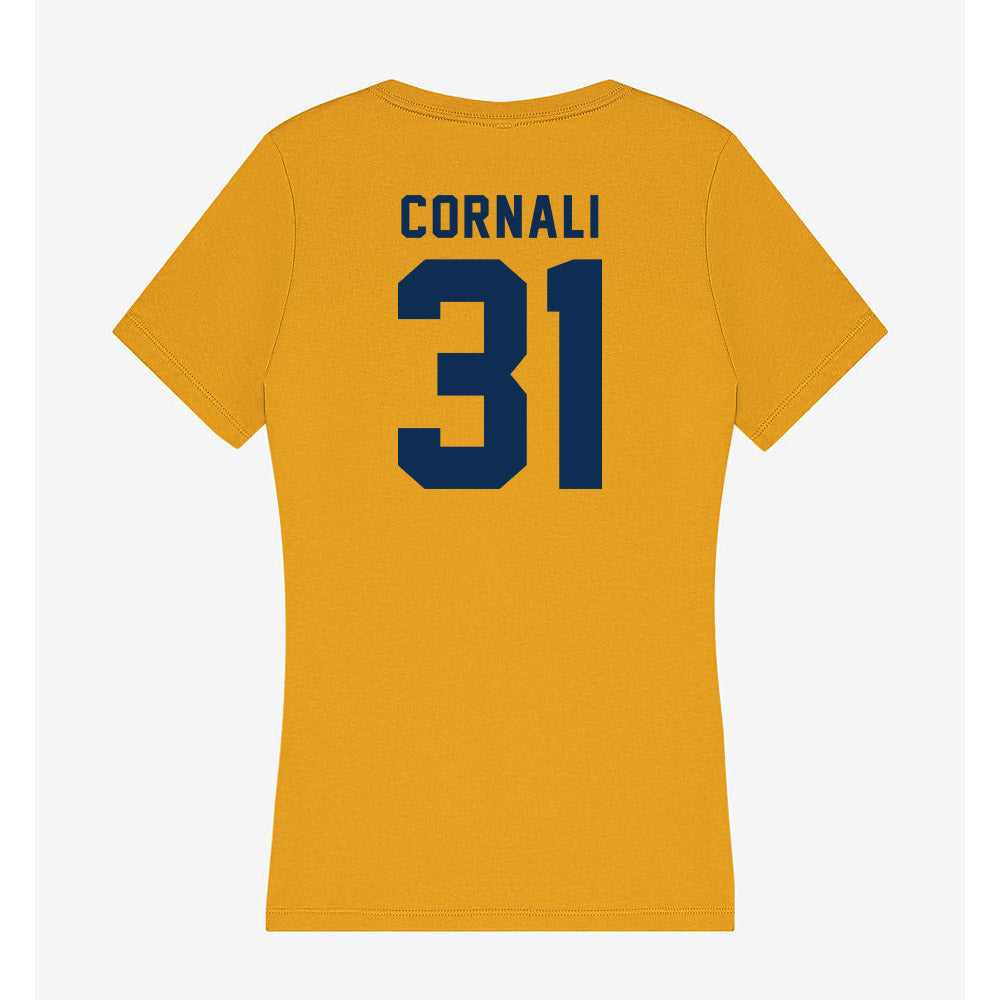 West Virginia - NCAA Football : Shane Cornali - Women's V-Neck T-Shirt-1