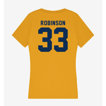 West Virginia - NCAA Baseball : Brayden Robinson - Women's V-Neck T-Shirt-1