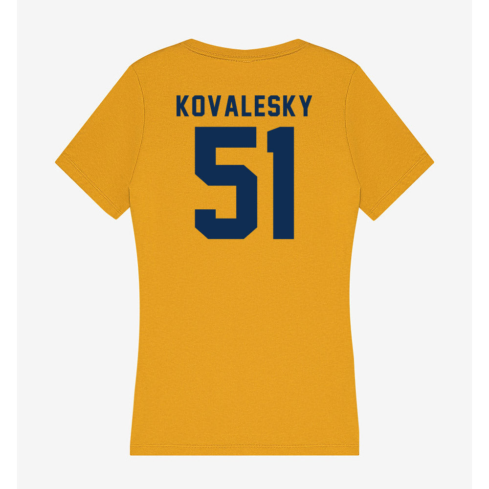 West Virginia - NCAA Football : Raymond Kovalesky - Women's V-Neck T-Shirt-1