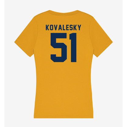 West Virginia - NCAA Football : Raymond Kovalesky - Women's V-Neck T-Shirt-1