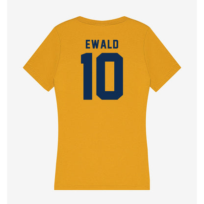 West Virginia - NCAA Men's Soccer : Felix Ewald - Women's V-Neck T-Shirt-1