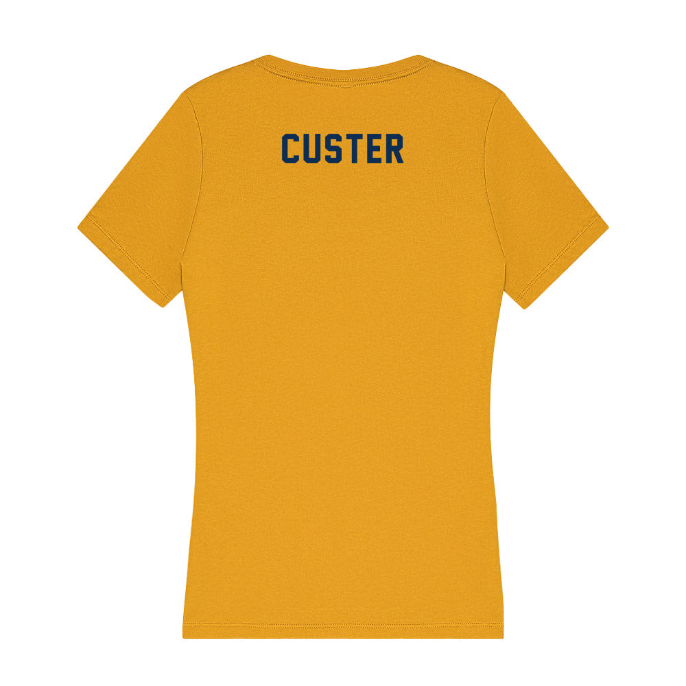 West Virginia - NCAA Women's Track & Field : Aubrie Custer - Women's V-Neck T-Shirt-1
