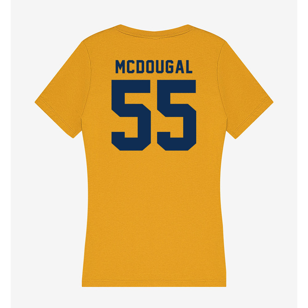 West Virginia - NCAA Baseball : Benjamin McDougal - Women's V-Neck T-Shirt-1