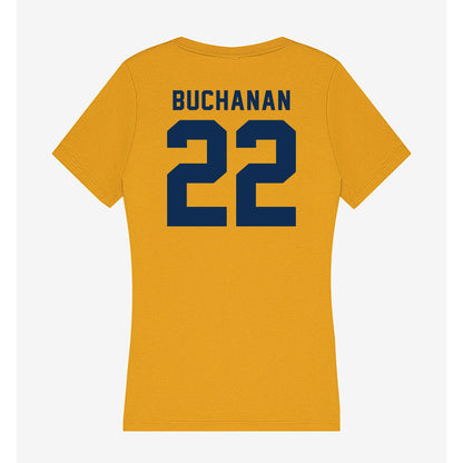 West Virginia - NCAA Men's Basketball : Javan Buchanan - Women's V-Neck T-Shirt-1