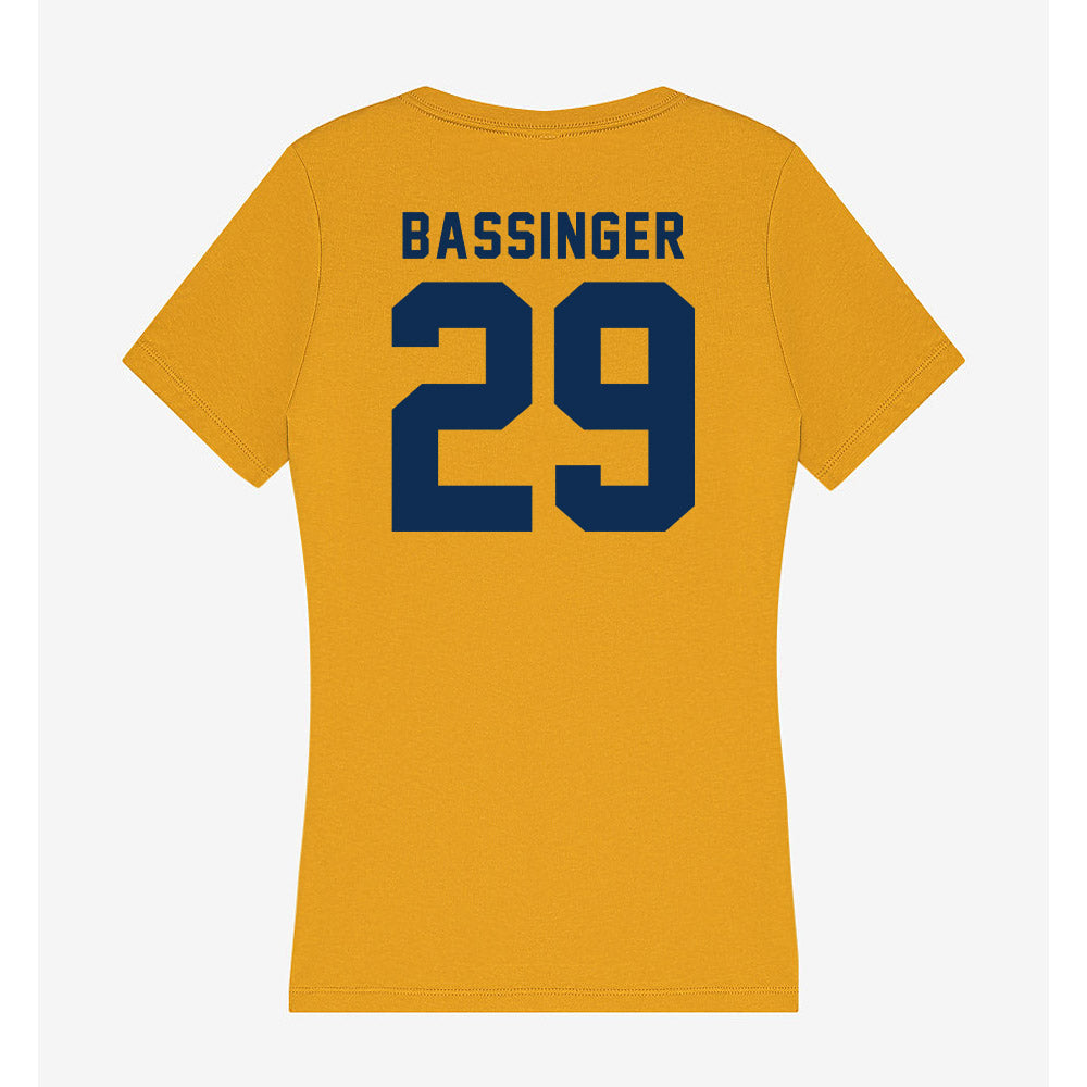 West Virginia - NCAA Baseball : Reese Bassinger - Women's V-Neck T-Shirt-1