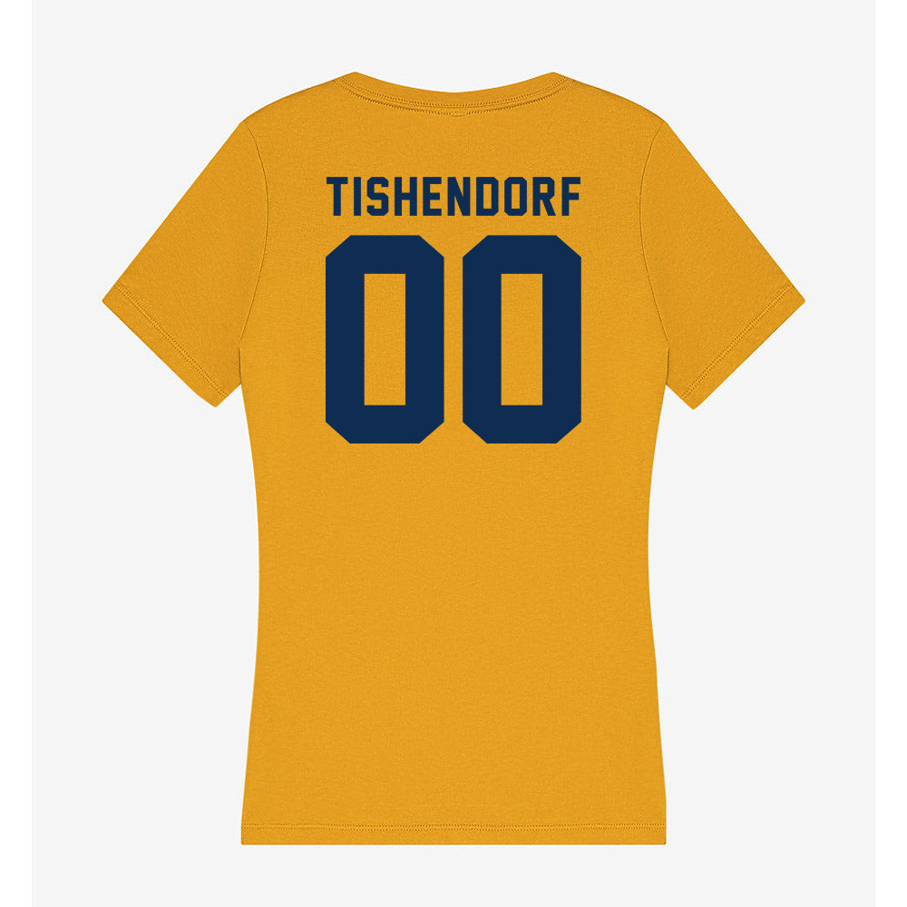 West Virginia - NCAA Football : Noah Tishendorf - Women's V-Neck T-Shirt-1