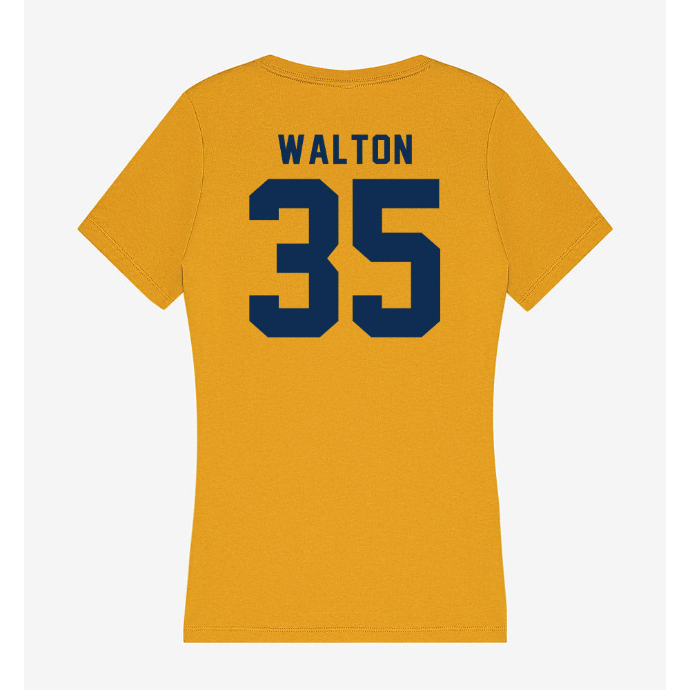 West Virginia - NCAA Women's Basketball : Zahirah Walton - Women's V-Neck T-Shirt-1
