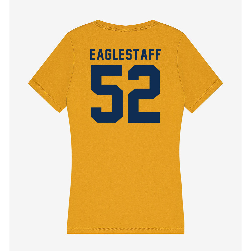 West Virginia - NCAA Men's Basketball : Treysen Eaglestaff - Women's V-Neck T-Shirt-1