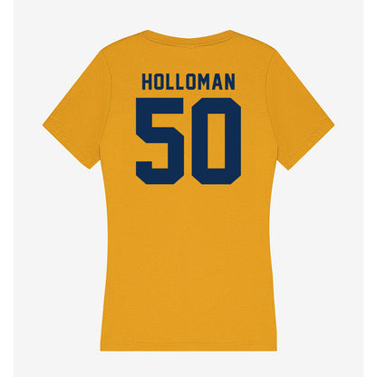 West Virginia - NCAA Football : Harper Holloman - Women's V-Neck T-Shirt-1