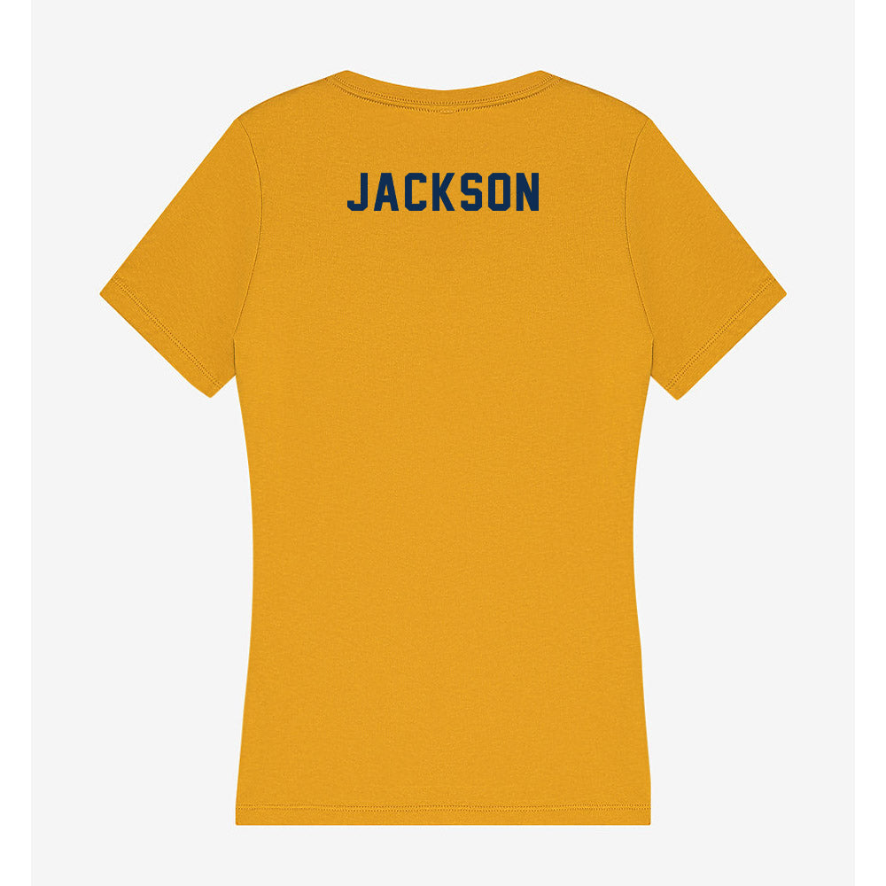 West Virginia - NCAA Wrestling : Colin Jackson - Women's V-Neck T-Shirt-1