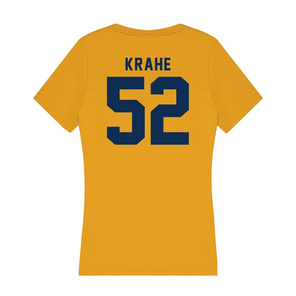 West Virginia - NCAA Football : Nick Krahe - Women's V-Neck T-Shirt-1