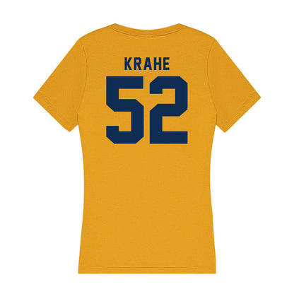 West Virginia - NCAA Football : Nick Krahe - Women's V-Neck T-Shirt-1