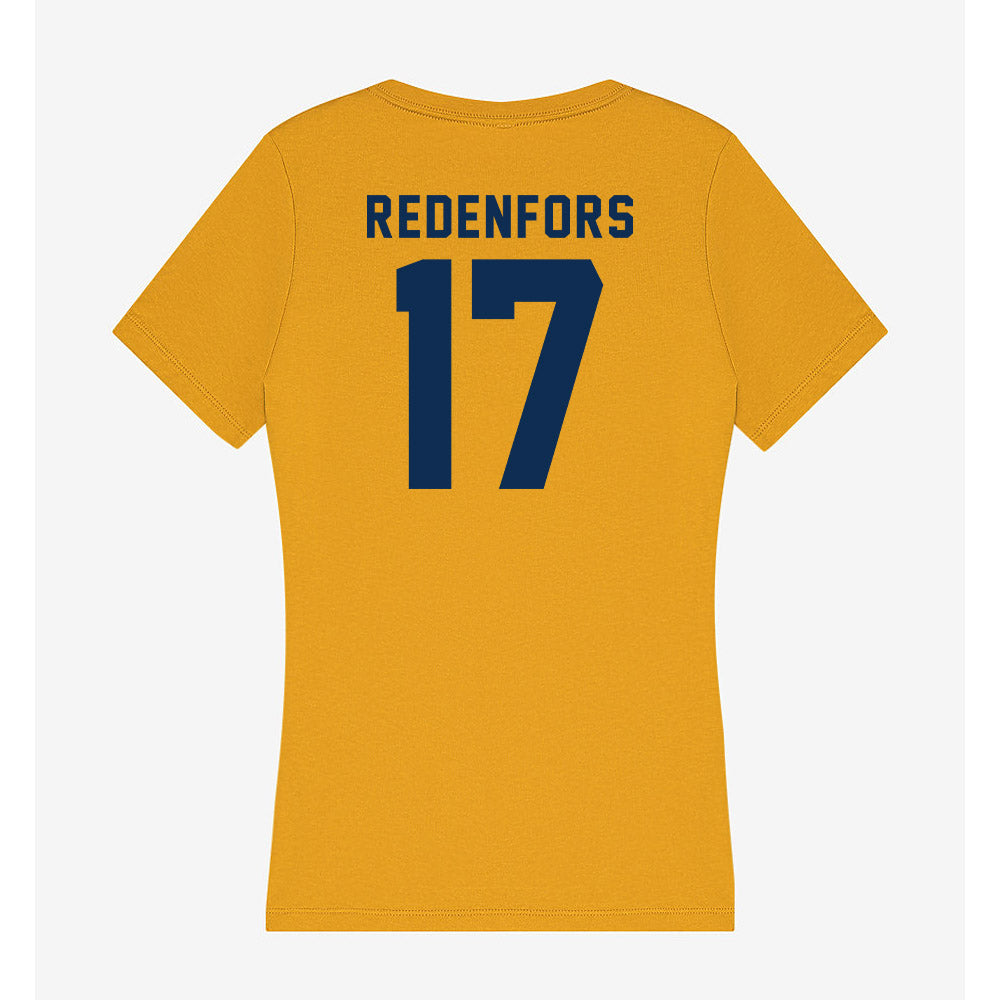 West Virginia - NCAA Men's Soccer : Jacob Redenfors - Women's V-Neck T-Shirt-1