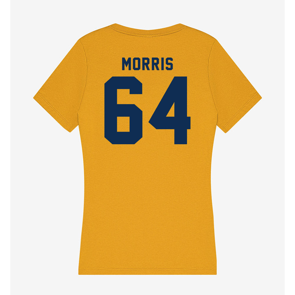 West Virginia - NCAA Football : Rhett Morris - Women's V-Neck T-Shirt-1