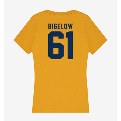 West Virginia - NCAA Football : Trevor Bigelow - Women's V-Neck T-Shirt-1