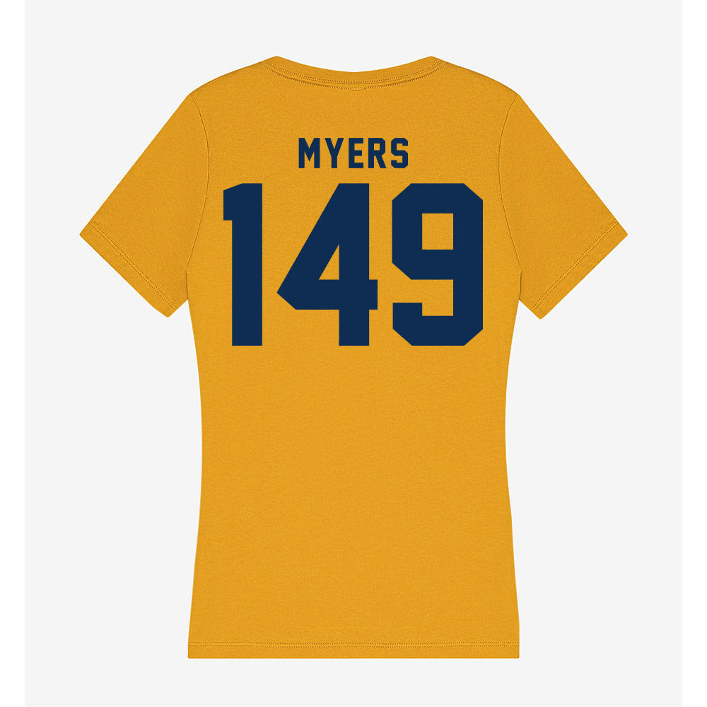 West Virginia - NCAA Wrestling : Marla Myers - Women's V-Neck T-Shirt-1