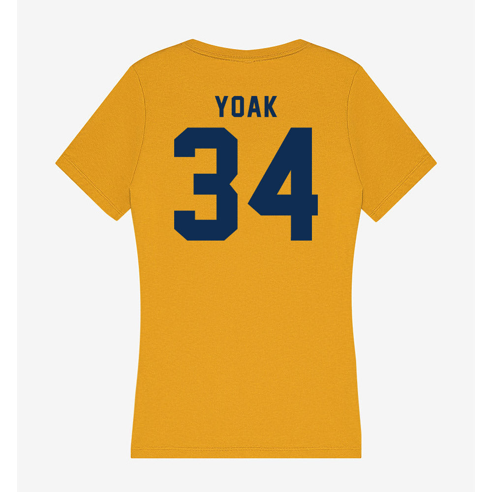 West Virginia - NCAA Baseball : Bryant Yoak - Women's V-Neck T-Shirt-1