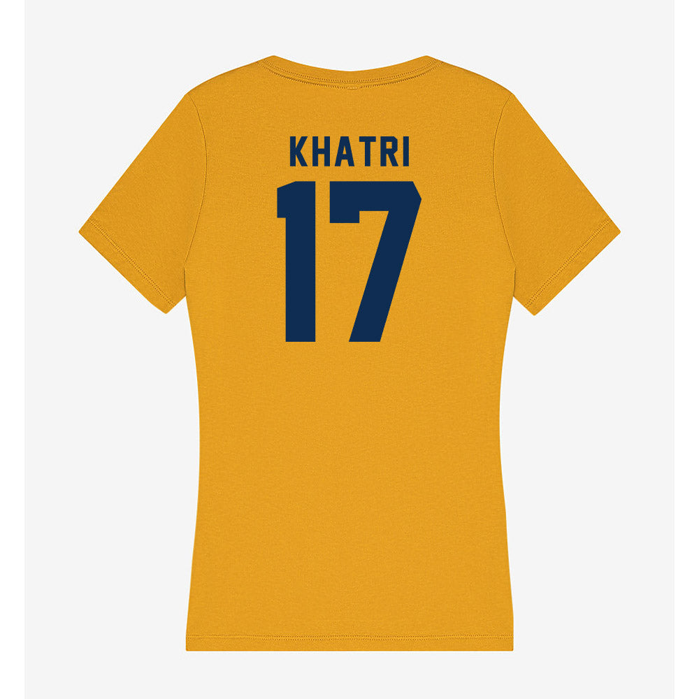 West Virginia - NCAA Football : Miles Khatri - Women's V-Neck T-Shirt-1