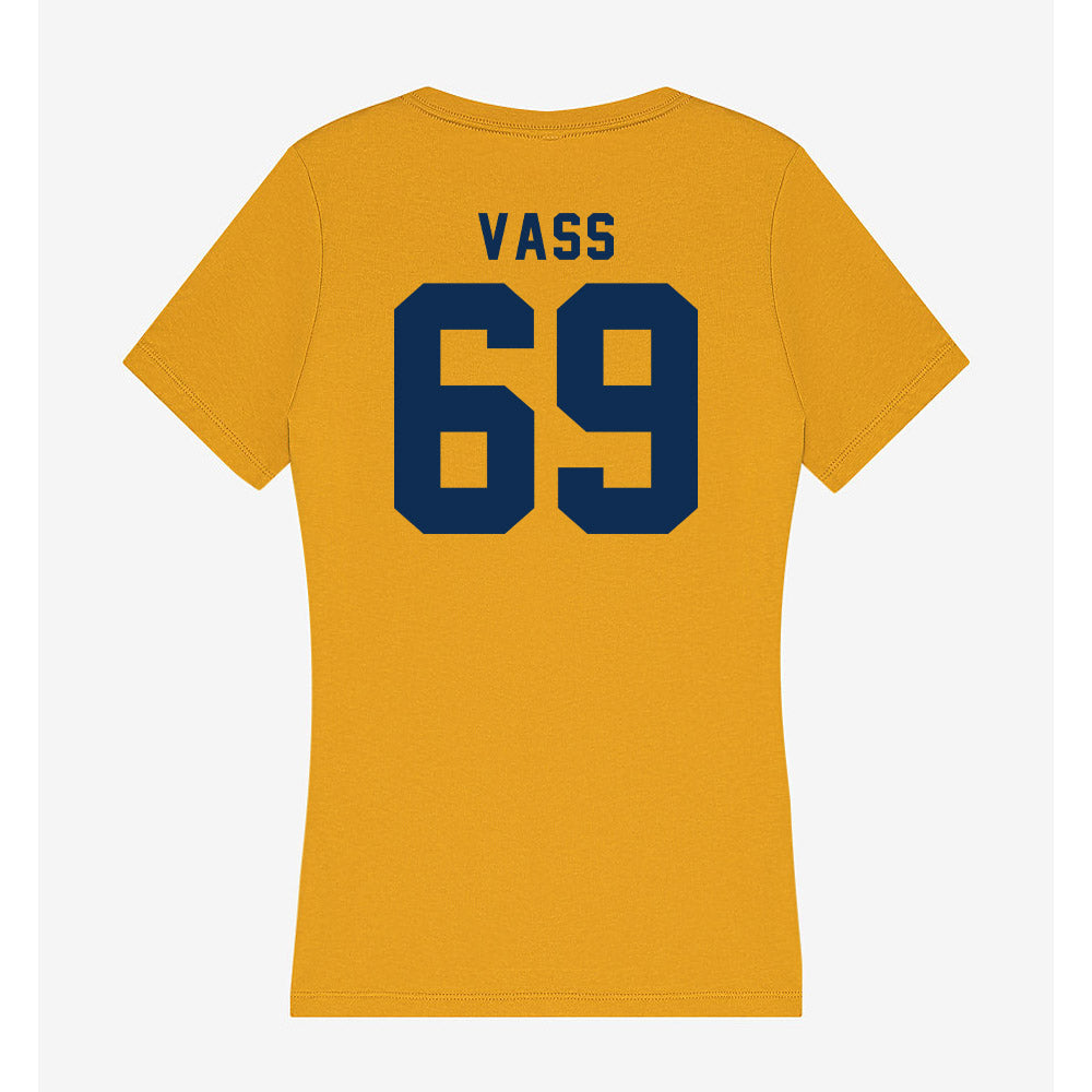 West Virginia - NCAA Football : Devin Vass - Women's V-Neck T-Shirt-1