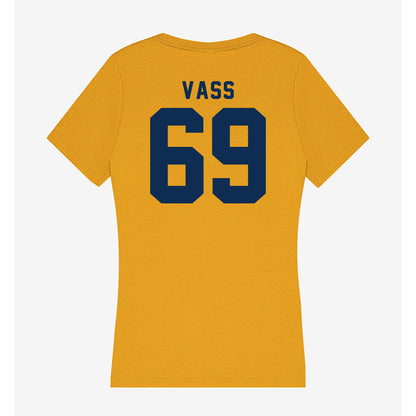 West Virginia - NCAA Football : Devin Vass - Women's V-Neck T-Shirt-1