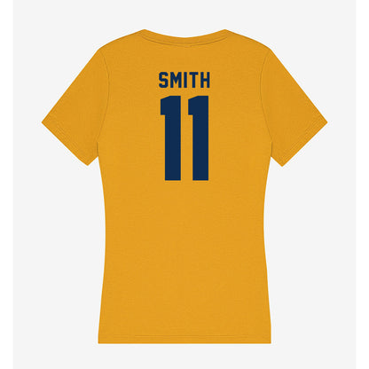 West Virginia - NCAA Baseball : Sean Smith - Women's V-Neck T-Shirt-1