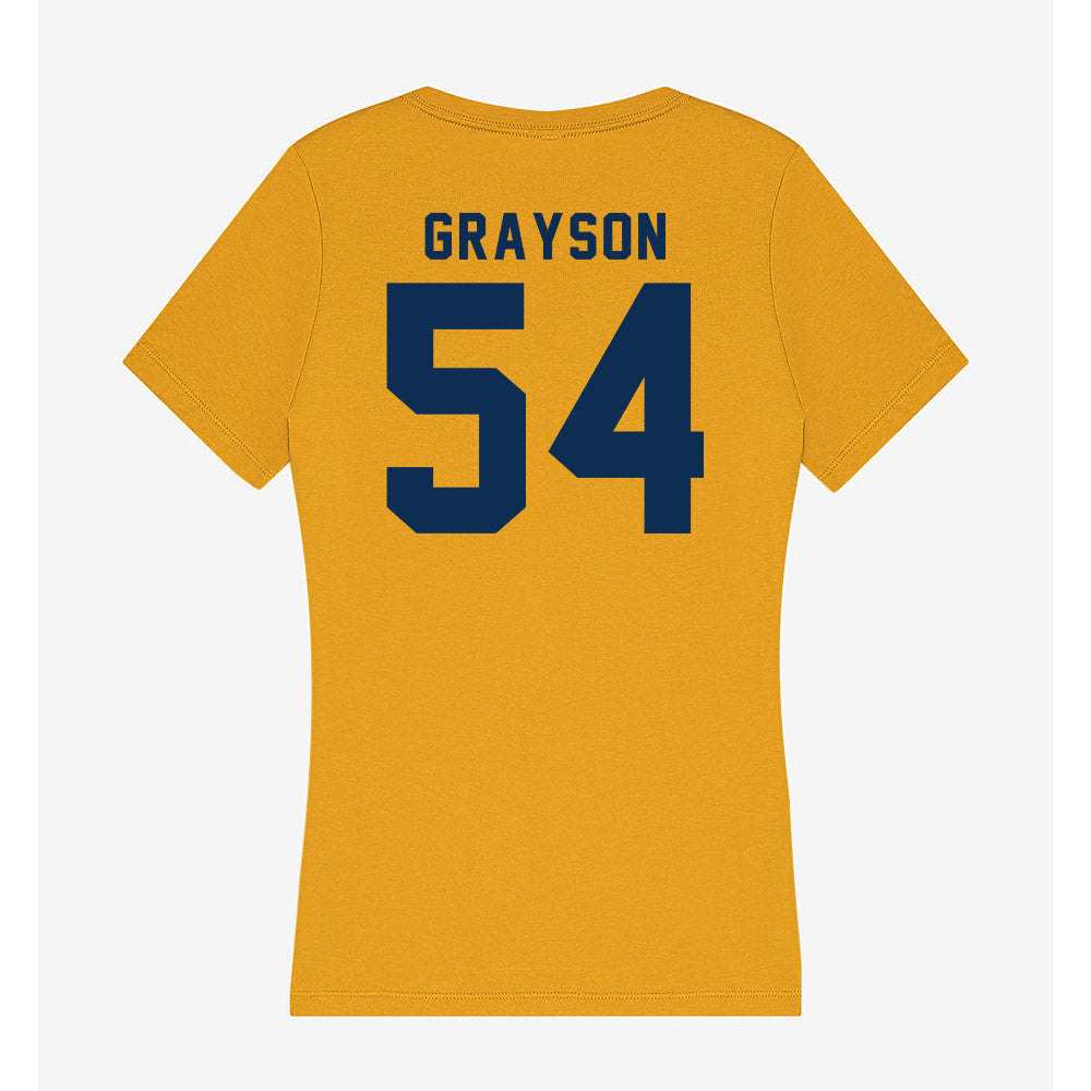 West Virginia - NCAA Football : Amare Grayson - Women's V-Neck T-Shirt-1