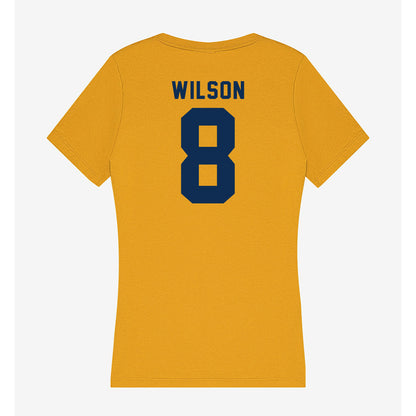 West Virginia - NCAA Football : Kamari Wilson - Women's V-Neck T-Shirt-1