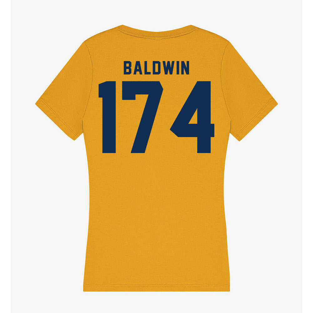 West Virginia - NCAA Wrestling : Michael Baldwin - Women's V-Neck T-Shirt-1