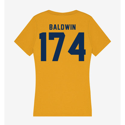 West Virginia - NCAA Wrestling : Michael Baldwin - Women's V-Neck T-Shirt-1