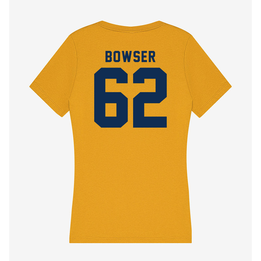 West Virginia - NCAA Football : Phillip Bowser - Women's V-Neck T-Shirt-1