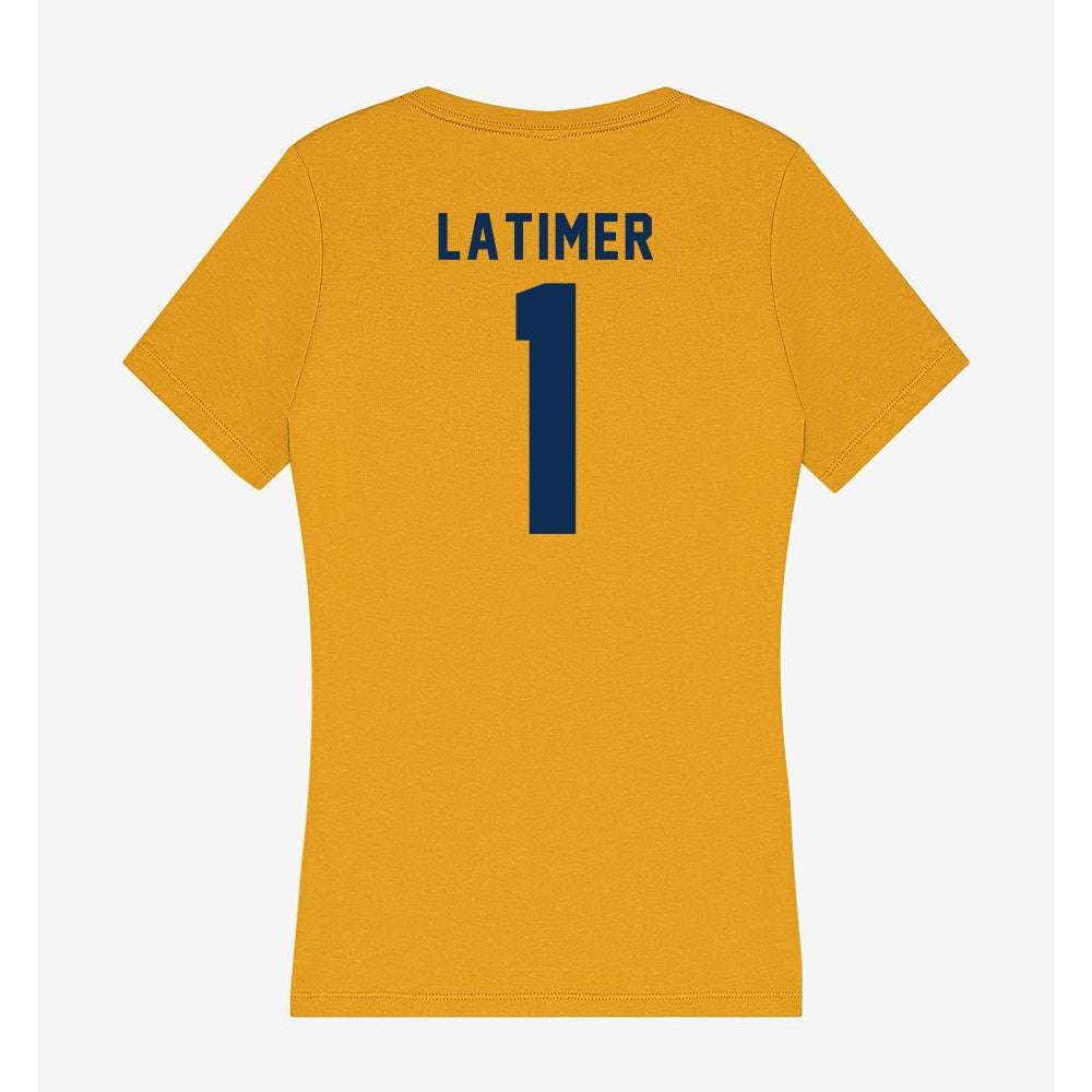 West Virginia - NCAA Football : Amari Latimer - Women's V-Neck T-Shirt-1