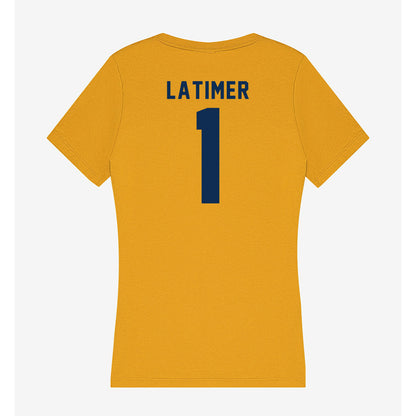 West Virginia - NCAA Football : Amari Latimer - Women's V-Neck T-Shirt-1