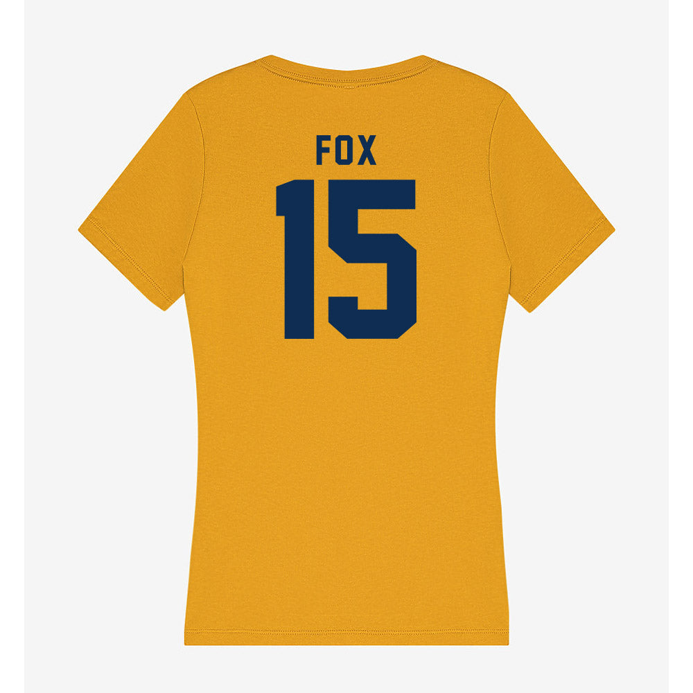 West Virginia - NCAA Football : Scotty Fox - Women's V-Neck T-Shirt-1
