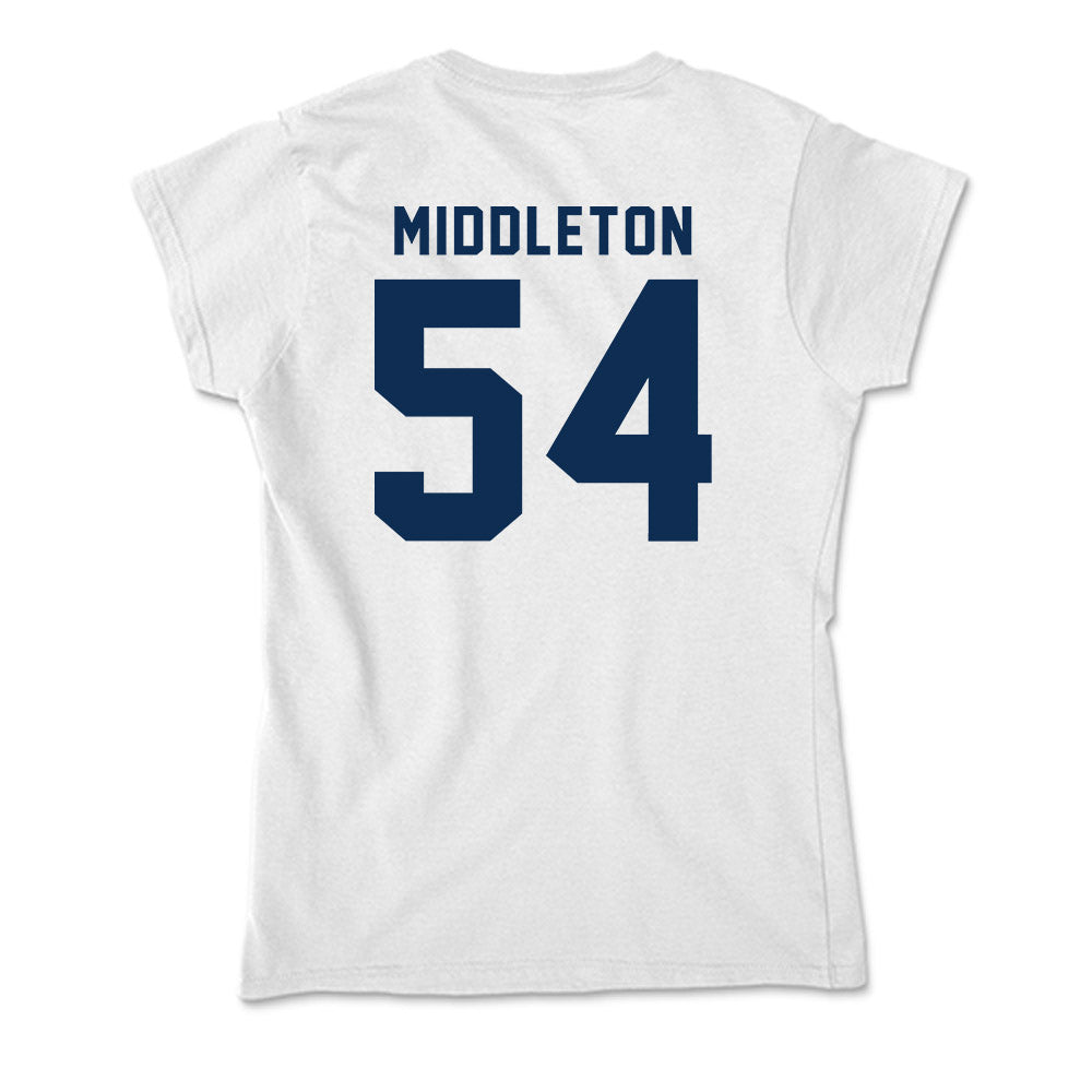 West Virginia - NCAA Baseball : Andrew Middleton - Soft Style Women’s T-Shirt-1
