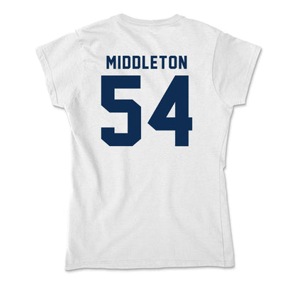 West Virginia - NCAA Baseball : Andrew Middleton - Soft Style Women’s T-Shirt-1