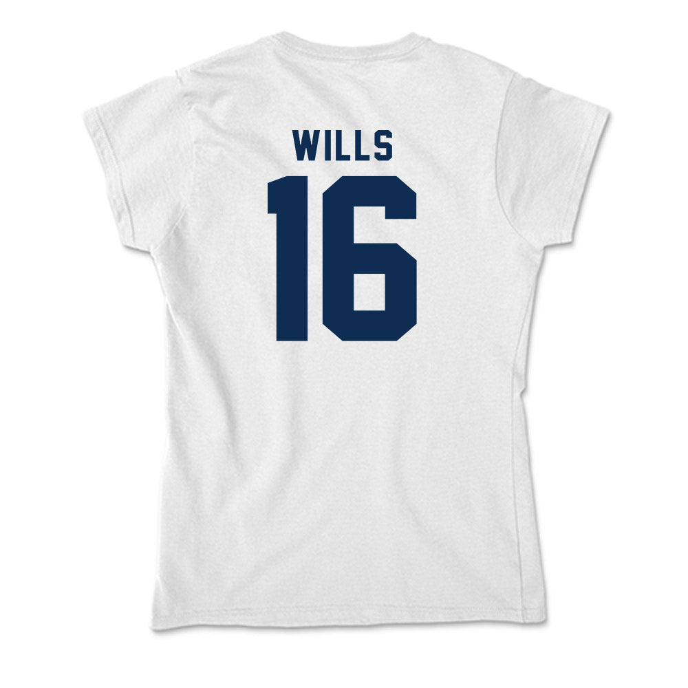 West Virginia - NCAA Baseball : Brock Wills - Soft Style Women’s T-Shirt-1