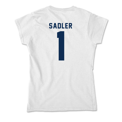West Virginia - NCAA Men's Basketball : Miles Sadler - Soft Style Women’s T-Shirt-1