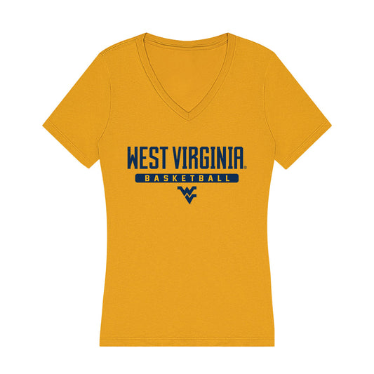 West Virginia - NCAA Women's Basketball : Kennedy Harris - Women's V-Neck T-Shirt-0