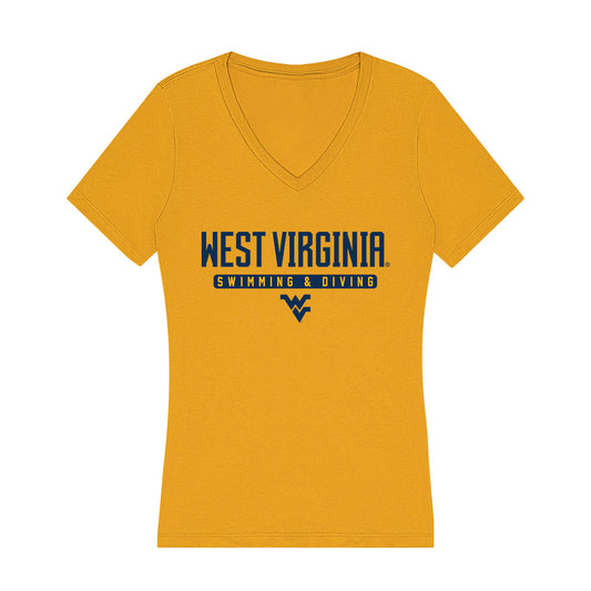 West Virginia - NCAA Men's Swimming & Diving : Glenn Eloriaga - Women's V-Neck T-Shirt-0