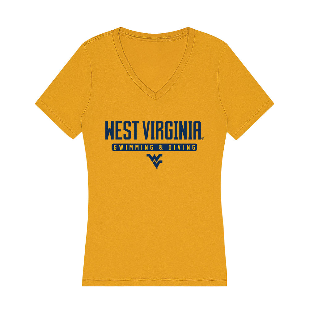 West Virginia - NCAA Men's Swimming & Diving : Murray Reed - Women's V-Neck T-Shirt-0