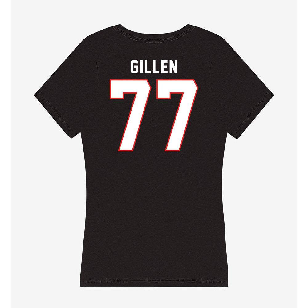 Texas Tech - NCAA Football : Elias Gillen - Women's V-Neck T-Shirt-1