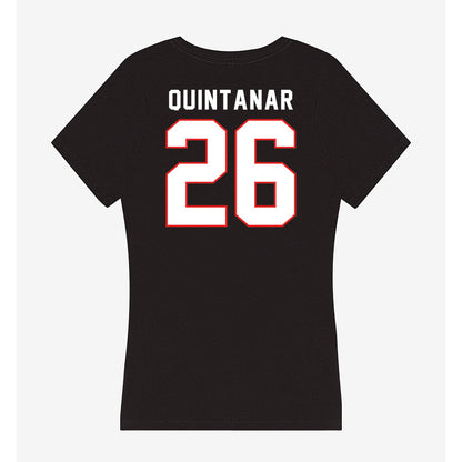 Texas Tech - NCAA Baseball : Matt Quintanar - Women's V-Neck T-Shirt-1